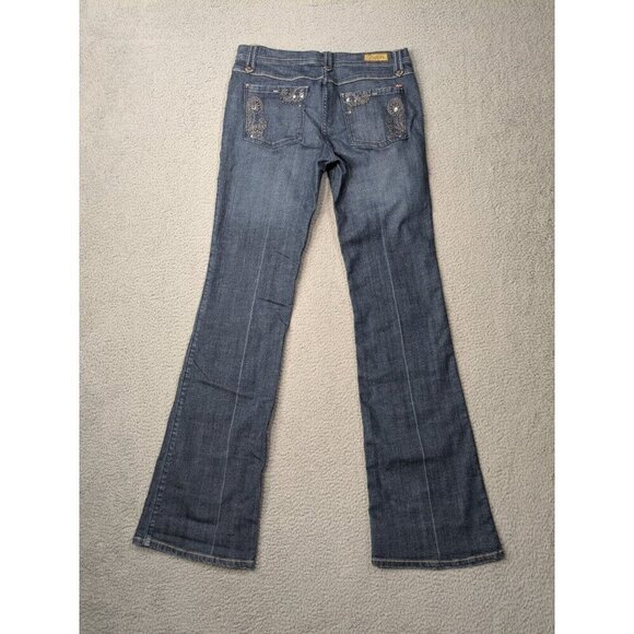 Saforte Jeans Womens 30 Bootcut Lovely Fit Studs Detail Pockets Blue - Picture 2 of 16